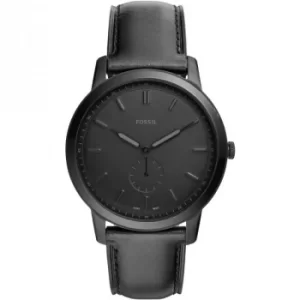 Image of Fossil The Minimalist Two Hand Black Watch