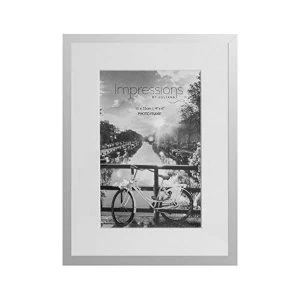 Image of 4" x 6" - Impressions Nickel Plated Photo Frame