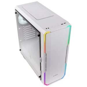 Image of Bitfenix Enso Midi Tower RGB Gaming Case - White Tempered Glass