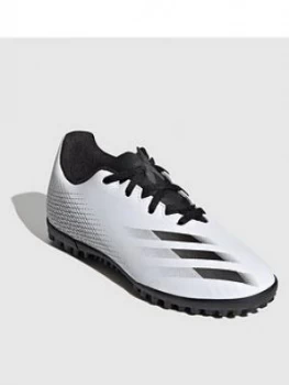 Image of Adidas Junior X Ghosted.4 Astro Turf Football Boot - White