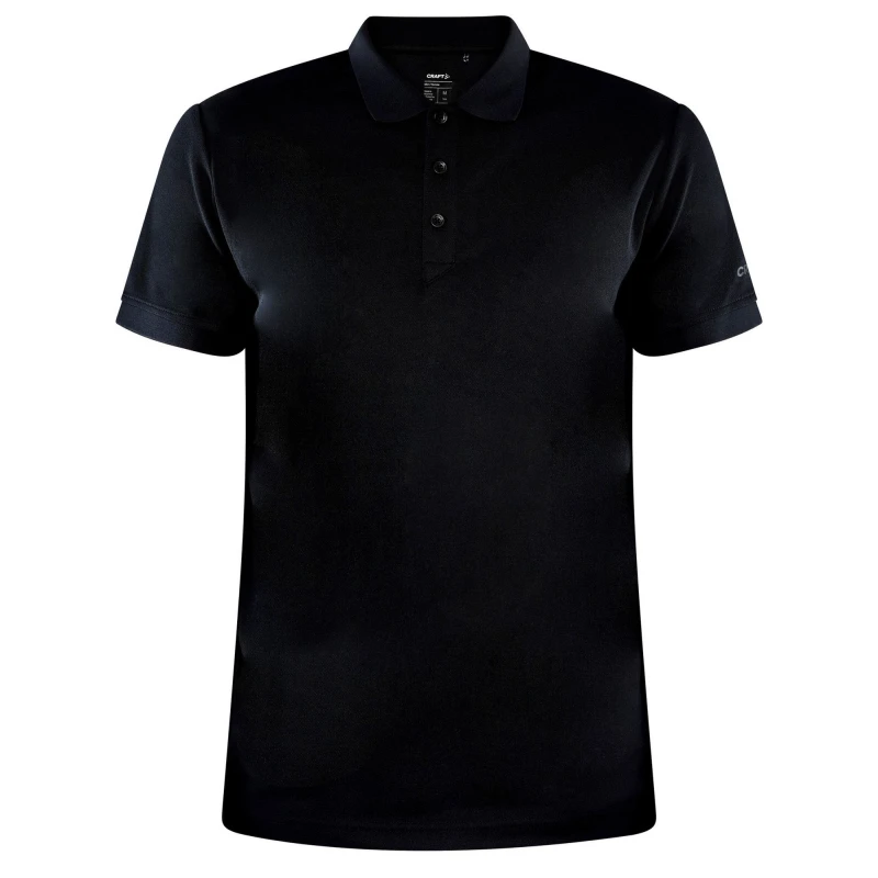 Image of Craft CRAFT Men Core Unify Polo Shirt in Black Size: Small Black S Male 5063377069730
