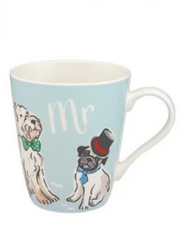Image of Cath Kidston Stanley 2 Pack Mr and Mrs Mugs