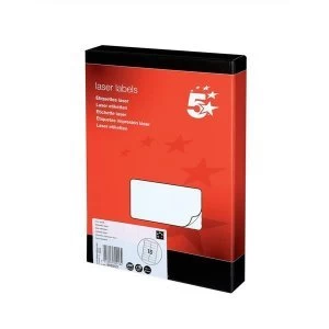Image of 5 Star Office Multipurpose Labels Laser 16 per Sheet 99.1x34mm White 4000 Labels