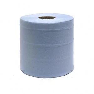 Image of Value Centre Feed Roll Blue 2 ply Pack 6
