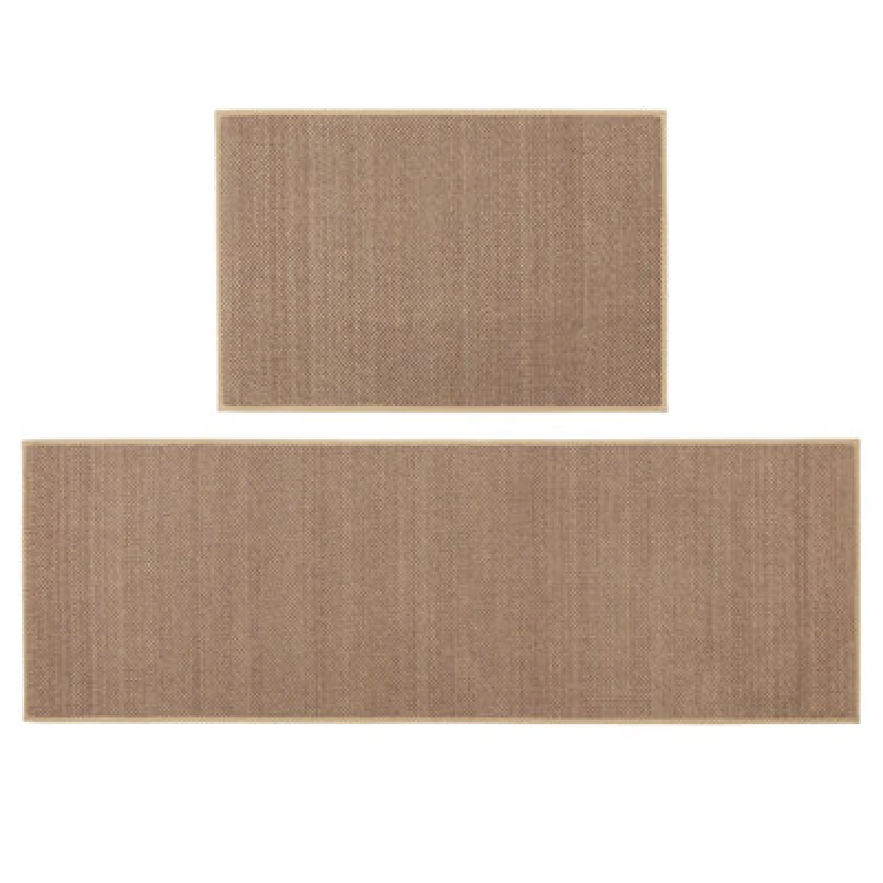 Image of JVL JVL Antarra Machine Washable Entrance Doormat and Door Mats Size: Mat, Beige 72510304000