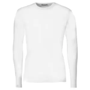 Image of Tee Jays Mens Interlock Long Sleeve T-Shirt (L) (White)