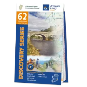 Image of Map of County Carlow, Wexford and Wicklow: OSI Discovery 62