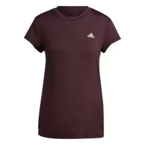 Image of adidas Designed to Move Colorblock Sport T-Shirt (Maternity - Shadow Maroon / White