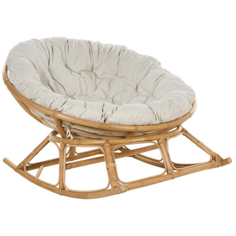 Image of Beliani Rocking Chair Orvieto Rattan Natural
