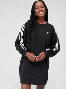 Image of adidas Originals Sweater Dress - Black, Size 8, Women