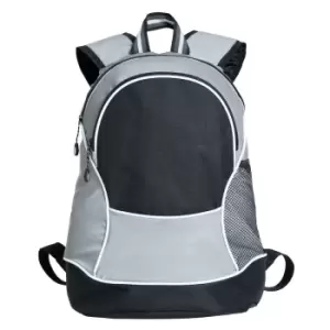 Image of Clique Basic Reflective Backpack (One Size) (Black/Grey)
