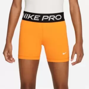 Image of Nike Pro Shorts Junior Girls - Orange