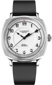 Image of Duckworth Prestex Watch Bolton Verimatic White Black Rubber