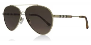 Image of Burberry BE3092Q Sunglasses Light Gold 114573 57mm