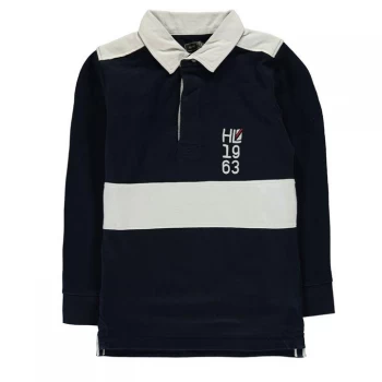 Image of Henri Lloyd Long Sleeved Rugby Shirt Boys - Navy Blazer