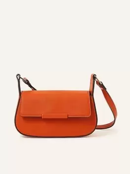 Image of Accessorize Small Saddle Cross-body Bag, Orange, Women