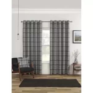 Image of Sundour Carnoustie Curtains, 168 x 183cm, Grey