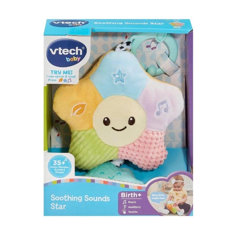 Image of Vtech Childrens Soothing Sounds Star Bedtime Toy Multicolor Unisex