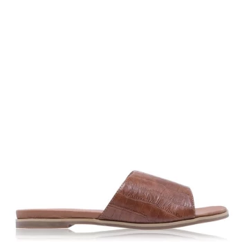 Image of Linea Slide Sandal - Tan Croc