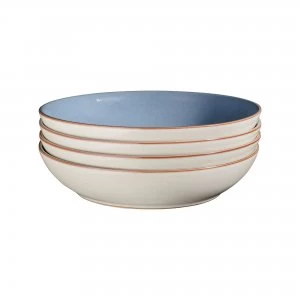 Image of Denby Always Entertaining - The Blue Edit 4 Piece Pasta Bowl Set