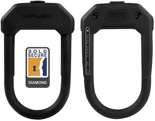 Image of Hiplok DX D-Lock - Sold Secure Diamond 14MM X 15 X 8.5CM BLACK