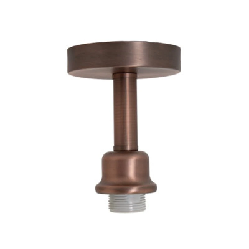 Image of Happy Homewares Contemporary Designer Short Semi Flush Antique Copper Ceiling Light