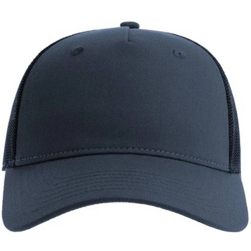 Image of Atlantis Atlantis Men Zion 6 Panel Trucker Cap in Navy Navy One Size Male 5063107614872