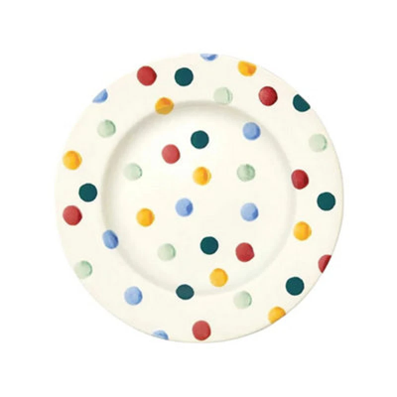 Image of Breakfast/salad Plate: 1 X 21.5Cm Emma Bridgewater Side Plate Plate Polka Dot, Ceramic