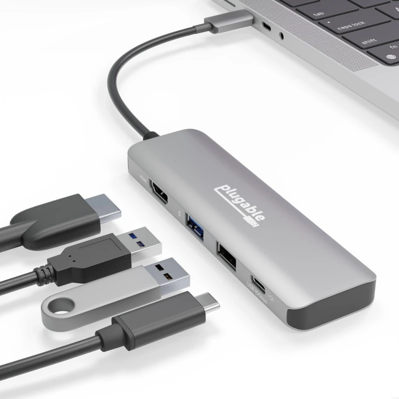 Image of Plugable USB-C 4-in-1 Hub 100W 10Gbps
