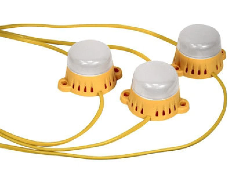Image of Lighthouse 10 LED Festoon Lights on 22 Metre Cable 110v HI-22LED-B