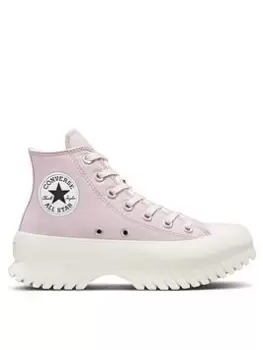 Image of Converse Chuck Taylor All Star Platform Lugged Hi-Tops - Pink, Size 4, Women