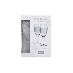 Image of Monsoon Filigree Red Wine Glass Pack Of 2