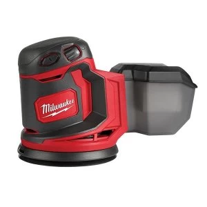 Image of Milwaukee Power Tools M18 BOS125-502B Random Orbital Sander 18V 2 x 18 5.0Ah Li-ion