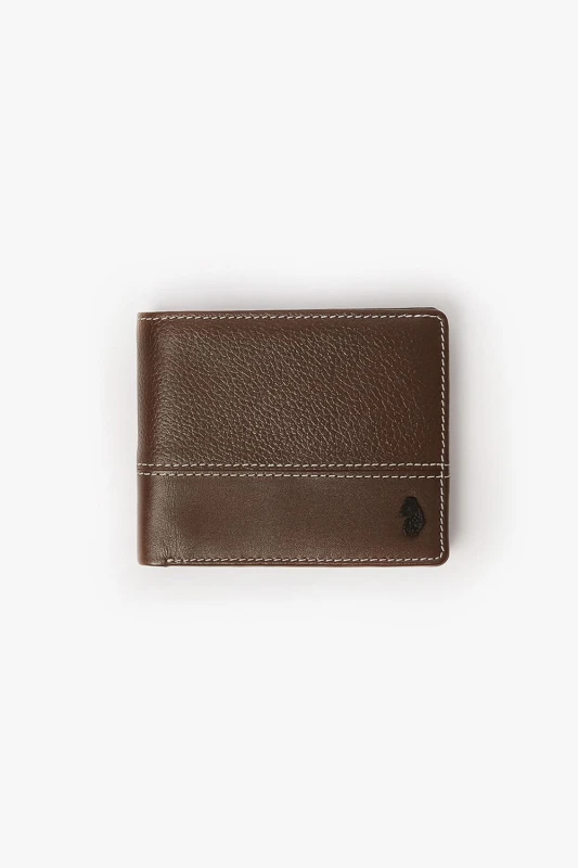 Image of Luke 1977 Luke 1977 Men Volcombe Leather Wallet in Brown Brown One Size Male 5056482032973
