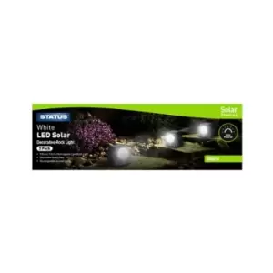 Image of Status Uluru - Small Rock - 1 x LED - Solar - Dark Grey, 3 Pack