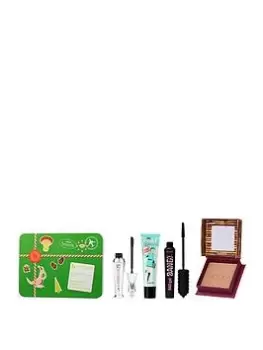 Image of Benefit Full Glam Greetings Bronzer, Eyebrow Gel, Mascara & Primer Gift Set, One Colour, Women