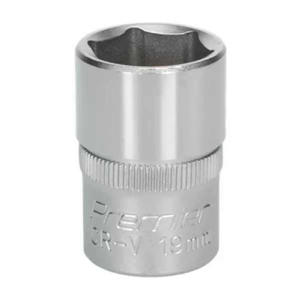 Image of Genuine SEALEY S1219 WallDrive® Socket 19mm 1/2Sq Drive