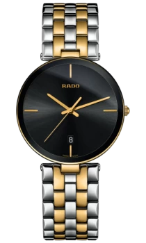 Image of Rado Florence Mens watch - Water-resistant 3 bar (30 m), Stainless steel / PVD, black
