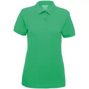 Image of Gildan DryBlend Ladies Sport Double Pique Polo Shirt (S) (Irish Green)