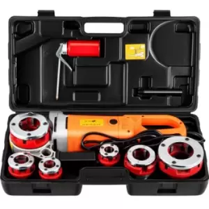 Image of VEVOR Electric Pipe Threader Pipe Threading Machine 2300W 6 Dies 1/2-2" Portable