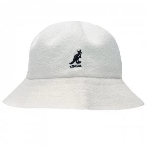 Image of Kangol Boucle Bucket Hat - White