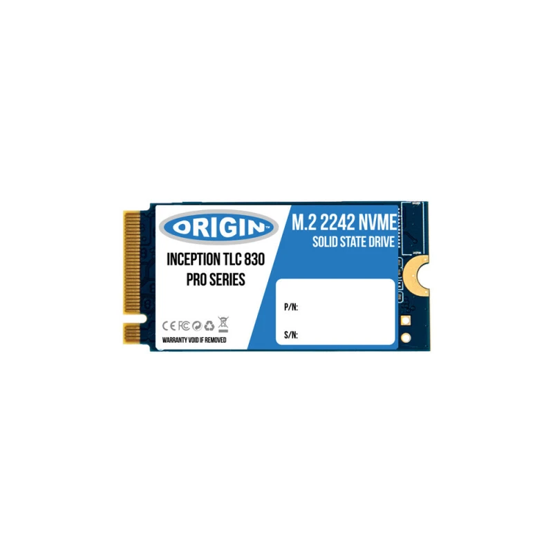 Image of Origin Storage Origin Storage Inception SSD 1TB NVMe M.2 3D TLC 42mm OTLC1TB3DNVMEM.2/42