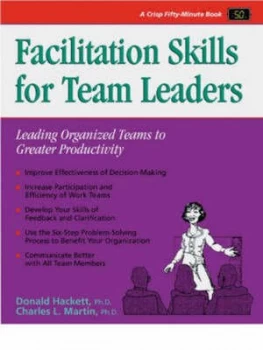 Image of Facilitation Skills for Team Leaders by Donald W Hackett and Charles L Martin Book
