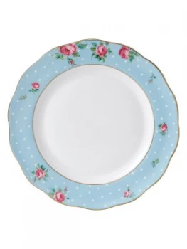 Image of Royal Albert Polka Blue Plate 27cm Blue