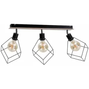 Image of Keter Ruben Ceiling Spotlight Bar Wood, 65cm, 3x E27