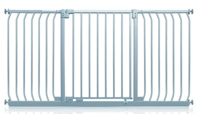 Image of Safetots Elite Pressure Safety Gate, 161Cm - 170Cm, Matt Grey, Pressure Fit Stair Gate