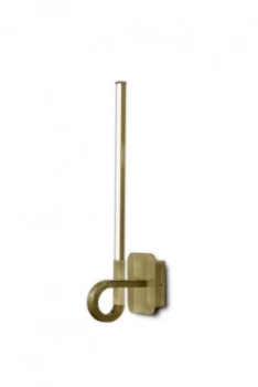 Image of Wall Lamp 48cm, 6W LED, 3000K, 480lm, Antique Brass