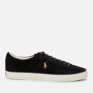 Image of Polo Ralph Lauren Mens Sayer Vulcanised Low Top Trainers - Black - UK 9