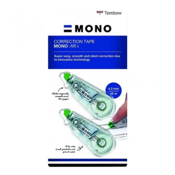 Image of Tombow MONO air4 Correction Tape 4.2mm x 10m Pack of 20 CT-CA4-20