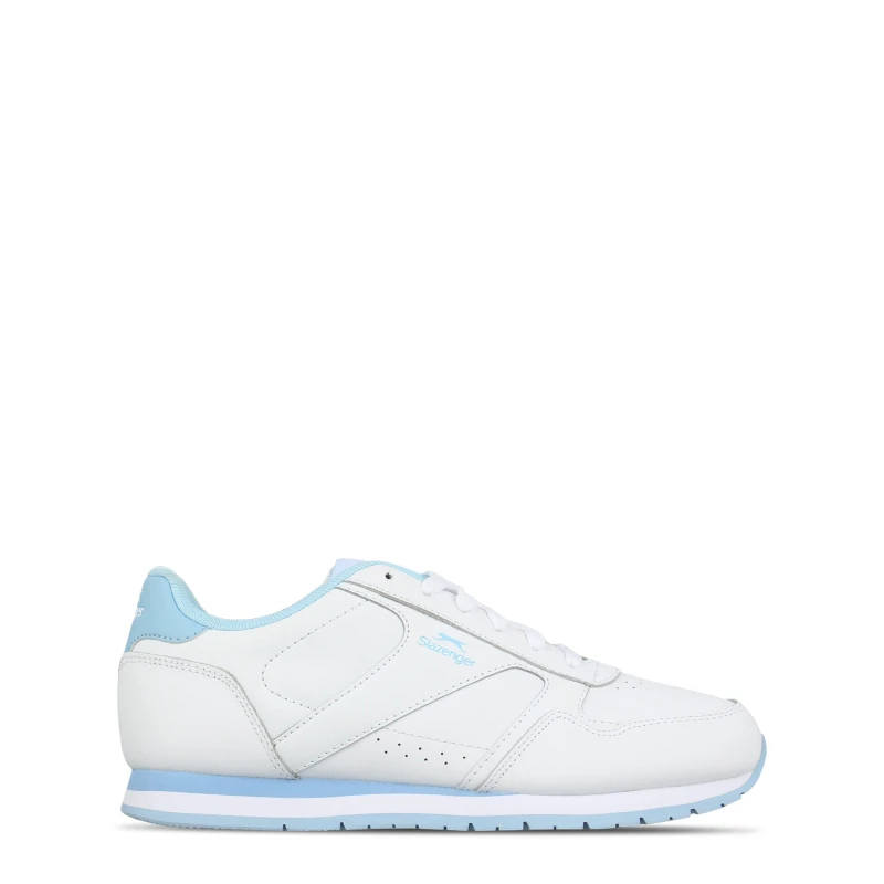 Image of Slazenger Classic Trainers Ladies White/Pow Blue female 3 (36)
